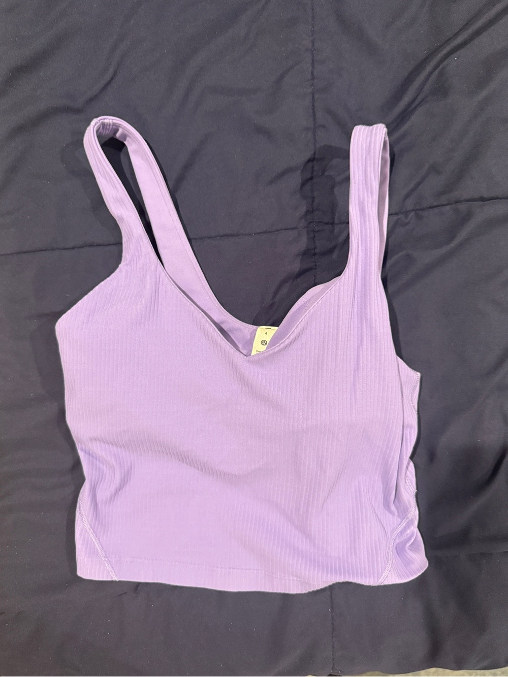 Purple Ribbed Lululemon Align Tank Top Size 4